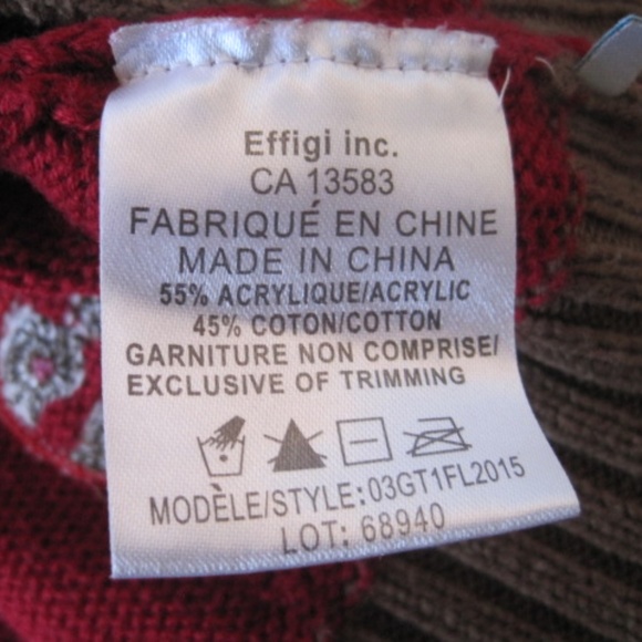 Gagou Tagou Infant Hooded Knit Cape - Picture 10 of 10